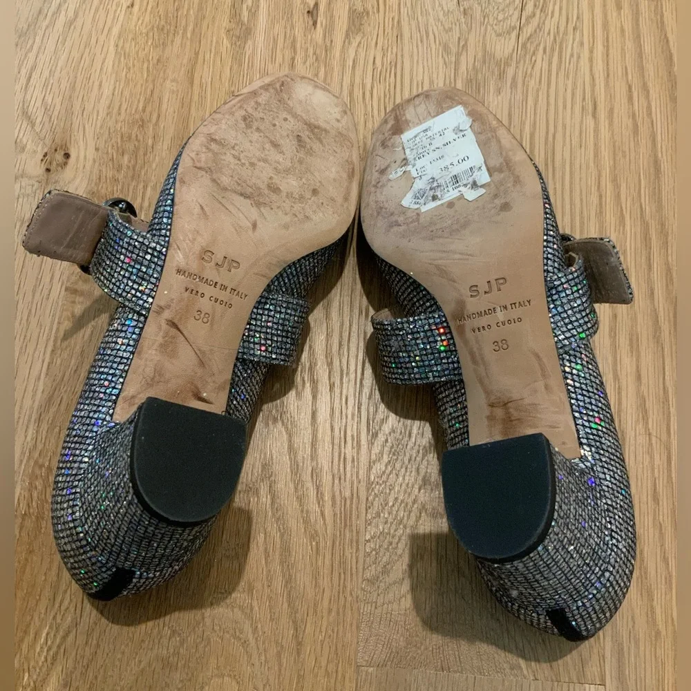 SJP by Sarah Jessica Parker Silver Heels - Picture 11 of 14